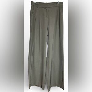 NWOT DREW WOMAN DARK OLIVE WIDE LEG DRESS PANTS SIZE LARGE
